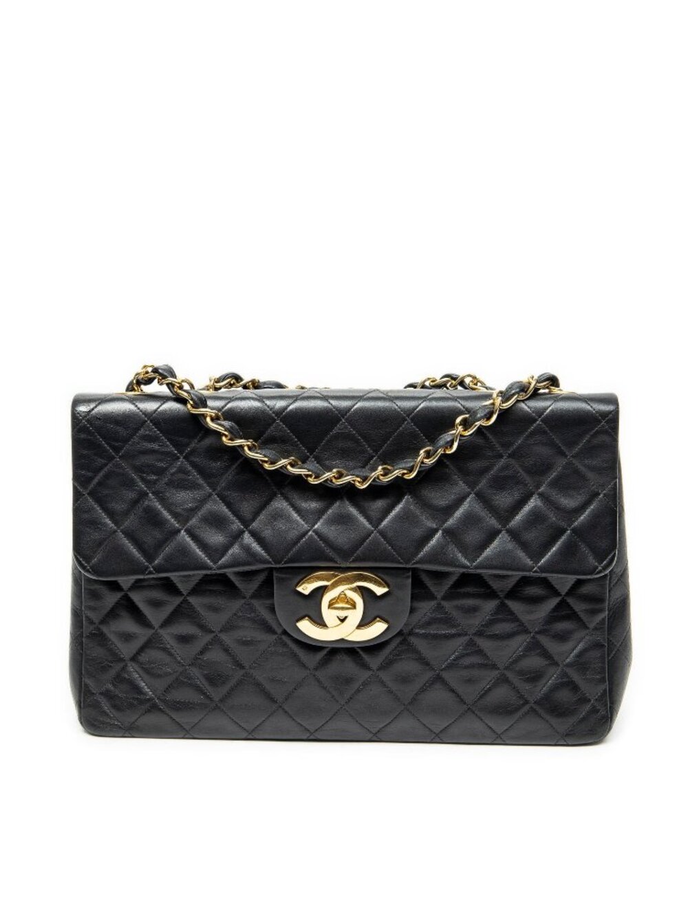 Chanel Maxi Jumbo XL Flap Black Quilted Lambskin Leather